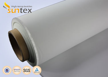 Heat And Cold Resistant PU Coated Fiberglass Fabric 0.4mm For Air Distribution Ducts M0