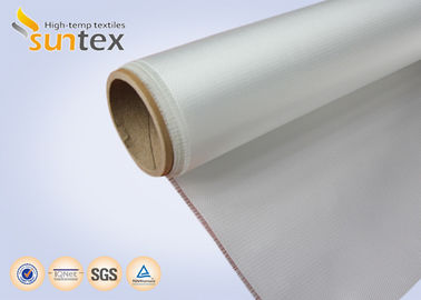 13oz High Heat Resistant Fabric Acrylic Coated For Fireproof Roll Curtain , Lightweight Fiberglass Cloth