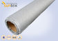 0.77mm PU Coated Fire Curtains Fabric Expansion Joint Cloth / Fiberglass Fabric Roll