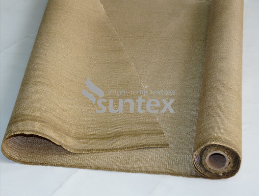 Vermiculite Coated High Temperature Fiberglass Cloth Suitable For Welding Blankets Fire Barriers And High Temperature Insulation Applications