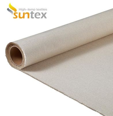 EN-13501 Certified 550°C Temperature Resistance Fire Curtain Fabric with 0.6mm Thickness for Fire and Smoke Protection