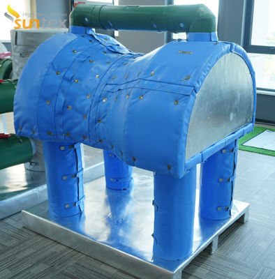 Factory Wholesale Removable And Reusable Soft Heat Insulation Cover High Temperature Fiberglass Fabric  Insulation Jacket