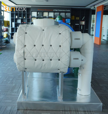 Factory Wholesale Removable And Reusable Soft Heat Insulation Cover High Temperature Fiberglass Fabric  Insulation Jacket