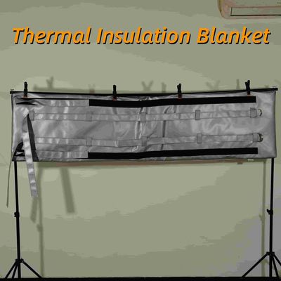 Factory Wholesale Removable And Reusable Soft Heat Insulation Cover High Temperature Fiberglass Fabric  Insulation Jacket