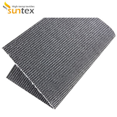 High Temperature Fiberglass Cloth Black Graphite Coated Fabric with Fire Resistance and Abrasion Properties for Fire Control Systems
