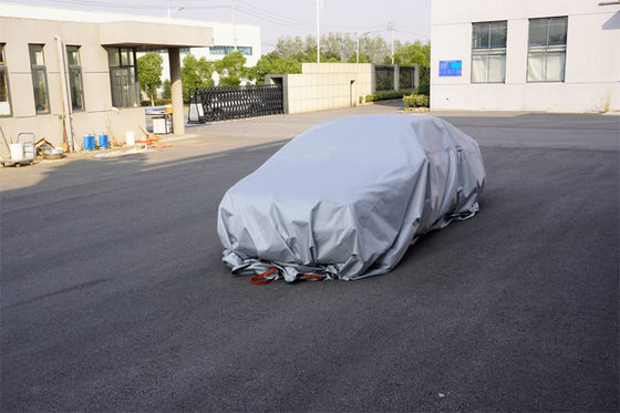 6X8m Grey Electric Vehicle Fire Blanket, Heat Resistant Fiberglass