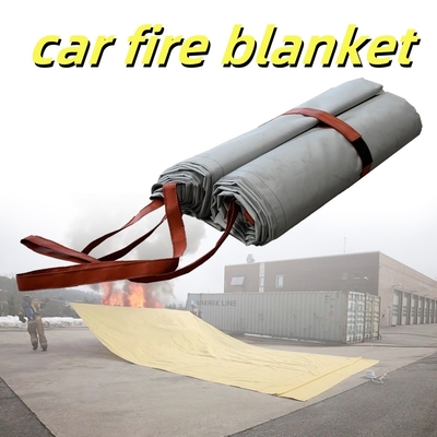 EV Car Fire Blanket Gray 550℃ Thermal Resistance
