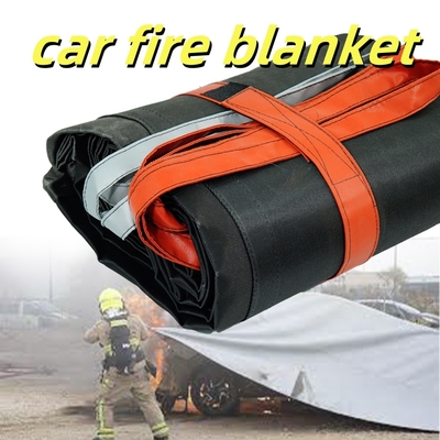 EV Car Fire Blanket Gray 550℃ Thermal Resistance for Lithium-Ion Battery Fires