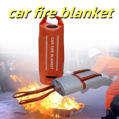 Gray EV Car Fire Blanket with 550℃ Thermal Resistance