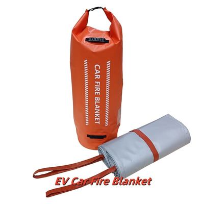 EV Fire Blanket Gray 550℃ Thermal Resistance for Logistics