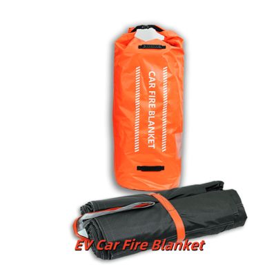EV Car Fire Blanket Gray 550℃ Thermal Resistance for Sedan SUV
