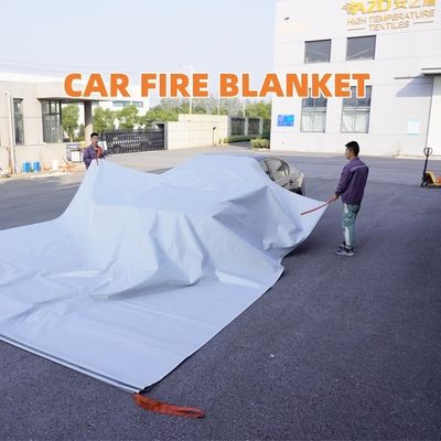 Gray EV Car Fire Blanket with 550℃/1000℃ Thermal Resistance for Oxygen Deprivation Fire Control