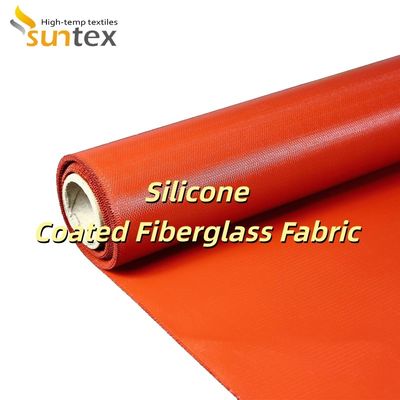 Durable Fire Protection Silicone Coated Fiberglass Fabric with High Temperature Resistance for Metalworking