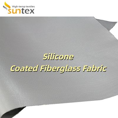 Alkali Free Water Repellent Silicone Coated Fiberglass Fabric with Temperature Resistance -50°C to 500°C for Electrical Enclosures