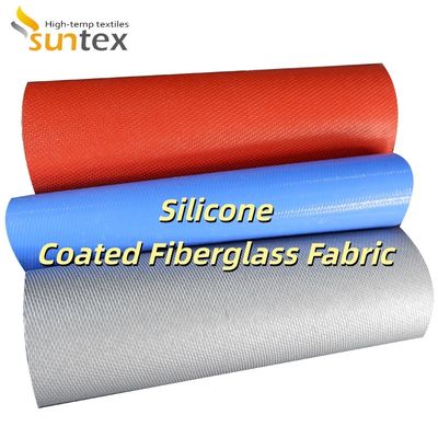 Durable Fire Protection Silicone Coated Fiberglass Fabric with High Temperature Resistance for Metalworking