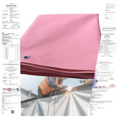17 Oz 16 Mil 1000°F Heat Resistant Welding Blanket Fireproof Welding Curtain for Sparks and Slag Protection