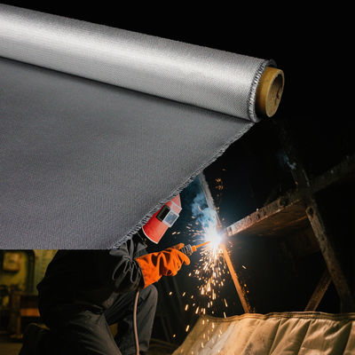 High-Temperature Fireproof Welding Blanket 460 g/sqm 0.41 mm Up to 1800C Heat Resistant Flame Retardant Welding Mat