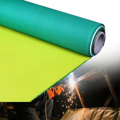 Heat Resistant and Abrasion Resistant PU Coated Fiberglass Fabric with 1m to 1.55m Width for Fireproof Applications