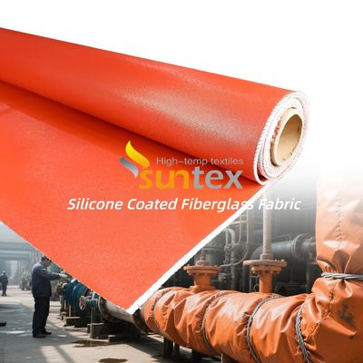 Flame Retardant Thermal Insulation Anti-Aging Silicone Coated Fiberglass Fabric for High Temperature Applications