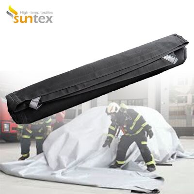 Gray Electric Vehicle Fire Blanket with 550℃/1000℃ Thermal Resistance for Oxygen Deprivation