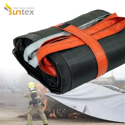 Emergency Car Fire Blanket with 550℃/1000℃ Thermal Resistance for Oxygen Deprivation and Easy Deployment