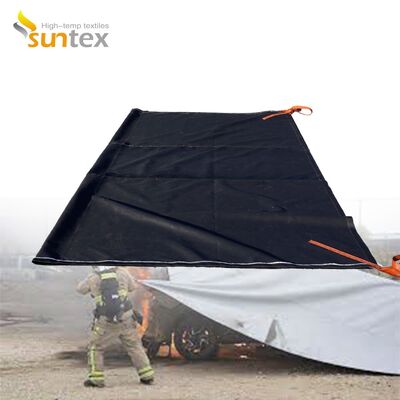 550℃/1000℃ Thermal Resistant EV Fire Blanket: Heavy-Duty, Quick-Deploy, Oxygen-Smothering