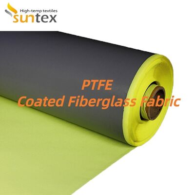 Fire Resistant PTFE Coated Fiberglass Fabric with High Tensile Strength and Easy Fabrication for Industrial Use