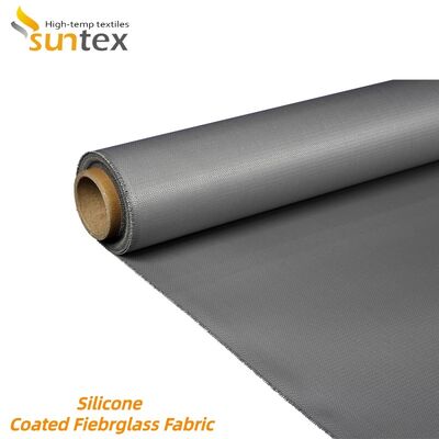 Fireproof Silicone Coated Fiberglass Fabric with Chemical Corrosion and Weather Aging Resistance