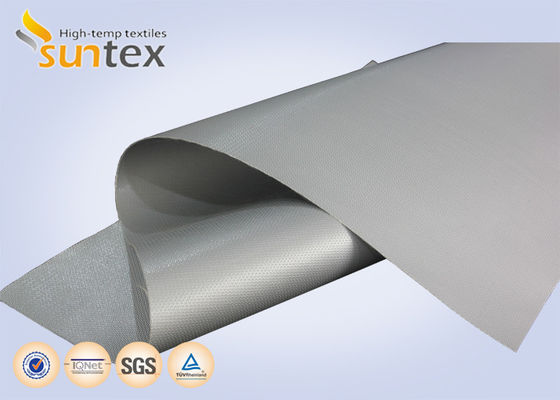 Fire & Smoke Curtain Material: 0.6mm Grey Aluminum Pigmented FPFs