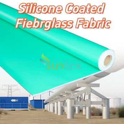 Waterproof and Fireproof Silicone Coated Fiberglass Fabric with High Temperature Resistance for Industrial Applications