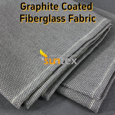 Graphite Coated Fiberglass Fabric with 750℃ Temperature Resistance Excellent Fire Resistance and Abrasion Resistant Properties