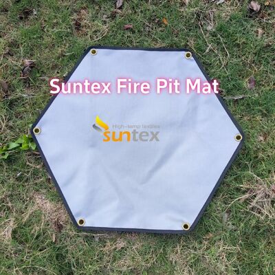 550C Heat Resistant Fire Pit Mat with Customizable Size and Multi-Layer Structure for Grill Protection