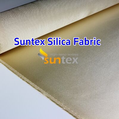 High Silica Fiberglass Cloth with 96% SiO2 Content and 1000℃ Temperature Resistance in 18 oz/sqy Unit Weight