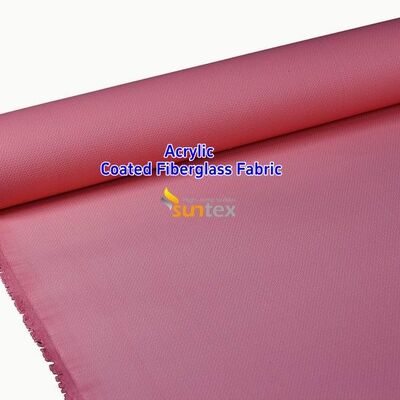 Acrylic Coated Fire Resistant Fiberglass Fabric with 550 Degree C Temperature Resistance for Welding Blankets
