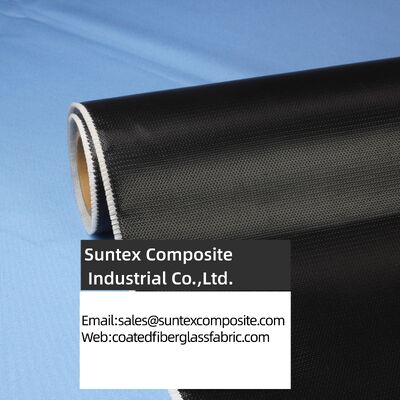 High Temperature Resistance Silicone Coated Fiberglass Fabric with 4H Satin Weave and Customizable Width