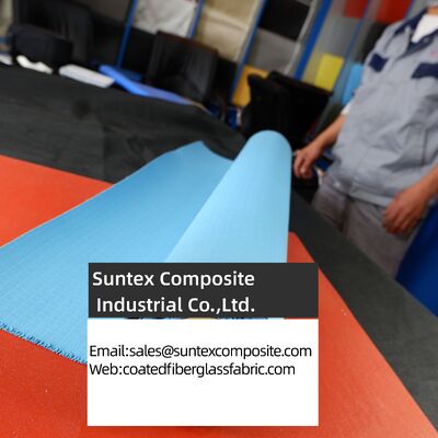 High Temperature Resistance Fireproof Silicone Coated Fiberglass Fabric with Customizable Width