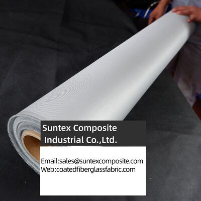 Fireproof High Temperature Resistance 4H Satin Weave Silicone Coated Fiberglass Fabric