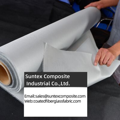 Fireproof High Temperature Resistance 4H Satin Weave Silicone Coated Fiberglass Fabric