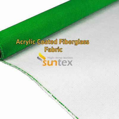 Red 0.4mm Fire Resistant Fiberglass Fabric with 550 Degree C Temperature Resistance and Acrylic Coating for Welding Blankets