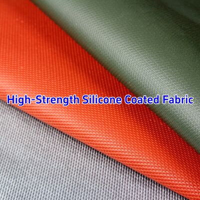 Alkali Free Fireproof Silicone Coated Fiberglass Fabric 590 g/sqm for Heat Resistant Insulation