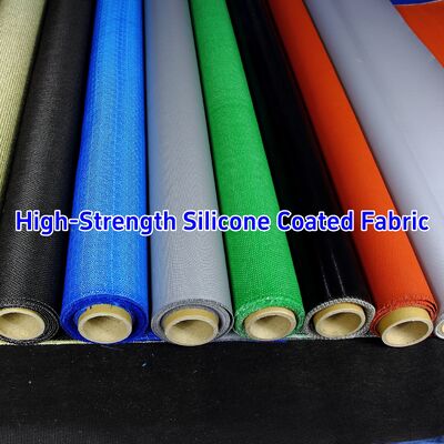 590 g/sqm 0.45 mm Thickness Silicone Coated Fiberglass Fabric for Thermal Insulation and Fire Barrier from -50℃ to 550℃