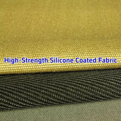 590 g/sqm 0.45 mm Thickness Silicone Coated Fiberglass Fabric for Thermal Insulation and Fire Barrier from -50℃ to 550℃