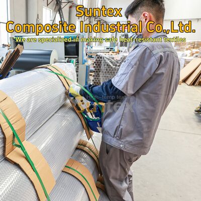 High Temperature 1700℃ High Silica Fiber Glass Cloth for Fire Blanket