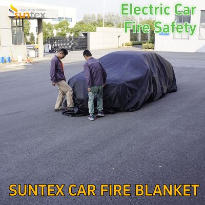 6*9M EV Car Fire Blanket 19.8*26 Ft Car Fire Blanket Fiberglass Cloth Roll