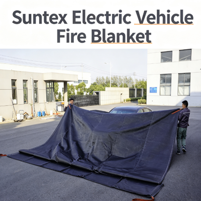Suntex Electric Vehicle Fire Blanket Contain Lithium Battery Fires