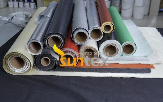 तेल प्रतिरोधी सिलिकॉन लेपित शीसे रेशा कपड़े 17mils मोटाई