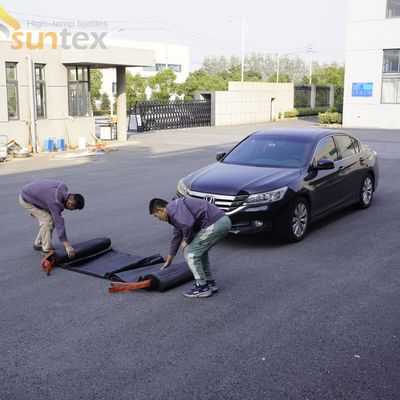 Factory Sale 1200 Degrees Celsius High Temperature Resistance EV Car Fire Blanket with 550℃/1000℃ Thermal Resistance and Oxygen Deprivation