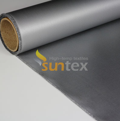 Durable Silicone Coated Fiberglass Fabric E-Glass High Temperature Resistance Silicone Fiberglass