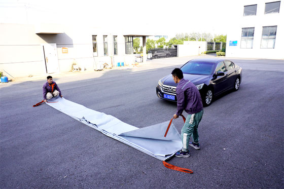 Gray EV Car Fire Blanket with 550℃/1000℃ Thermal Resistance and Oxygen Deprivation for Emergency Safety
