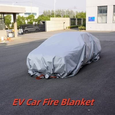 EV Car Fire Blanket Gray 550℃ Thermal Resistance for Lithium Battery Fires